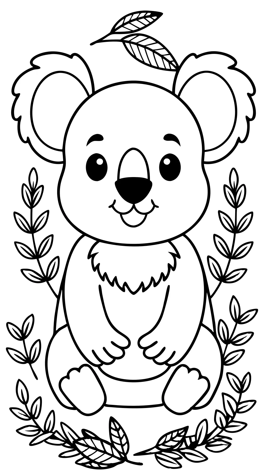 Páginas para colorear de Koala Bears